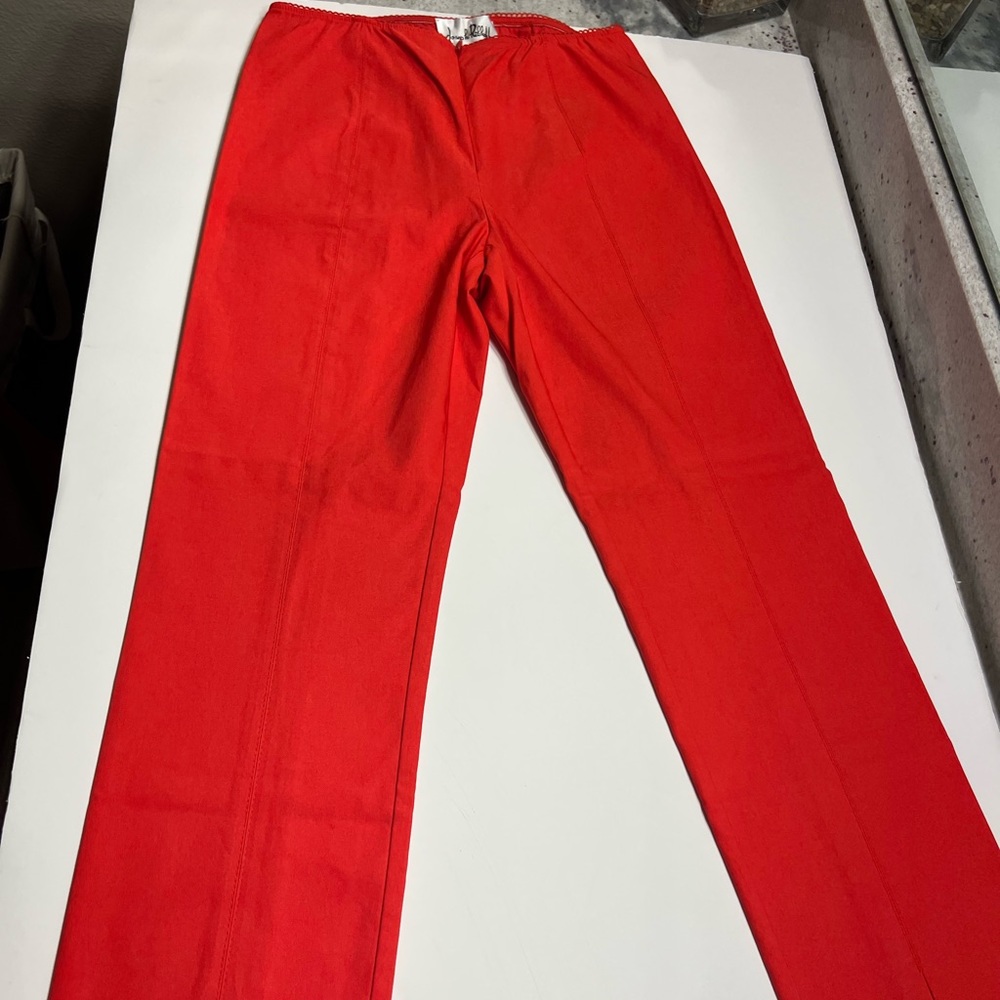 Joseph Ribkoff Pants. Slit cuff style. Size 4. Coral color.